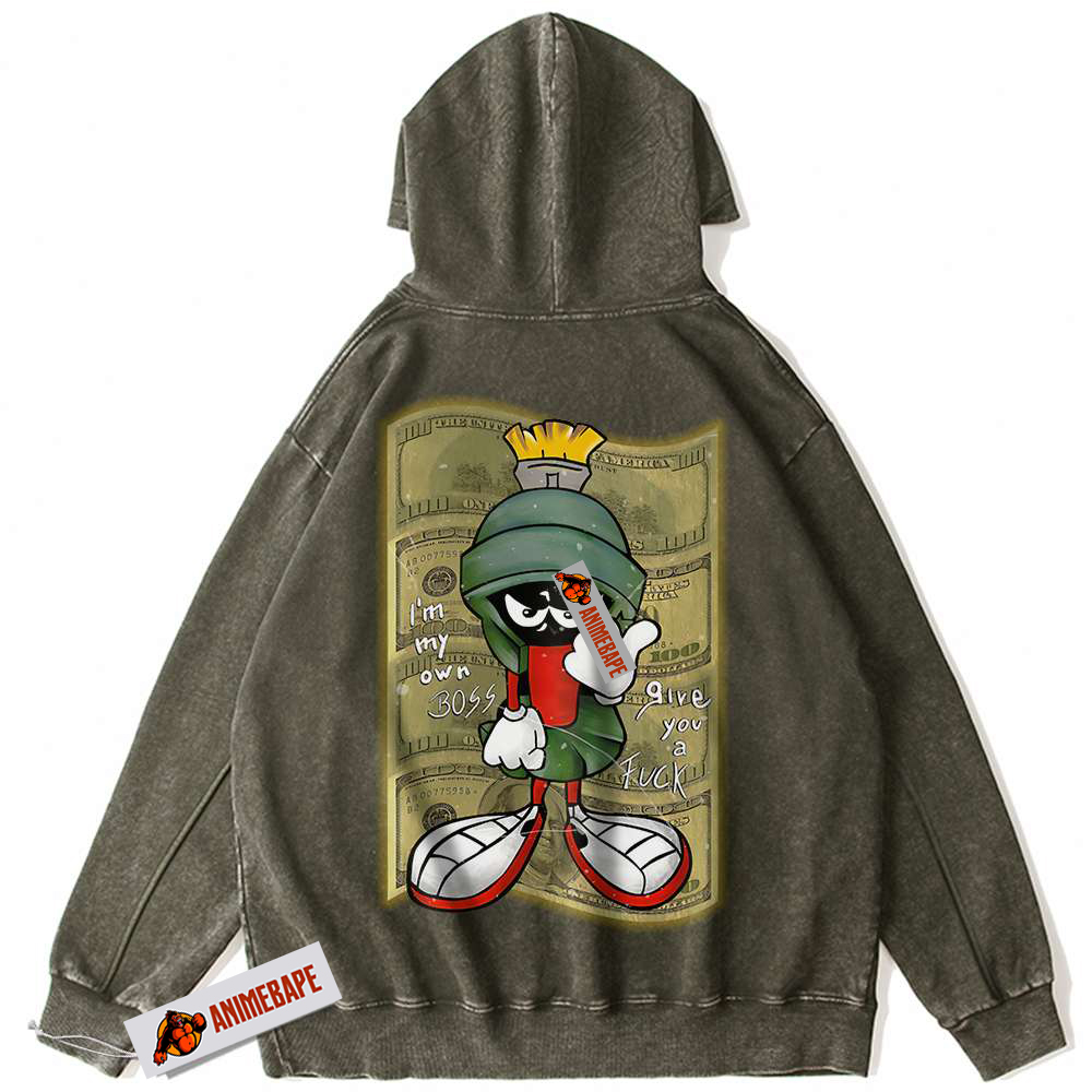 Looney Tunes Marvin the Martian Vintage Animated Hoodie