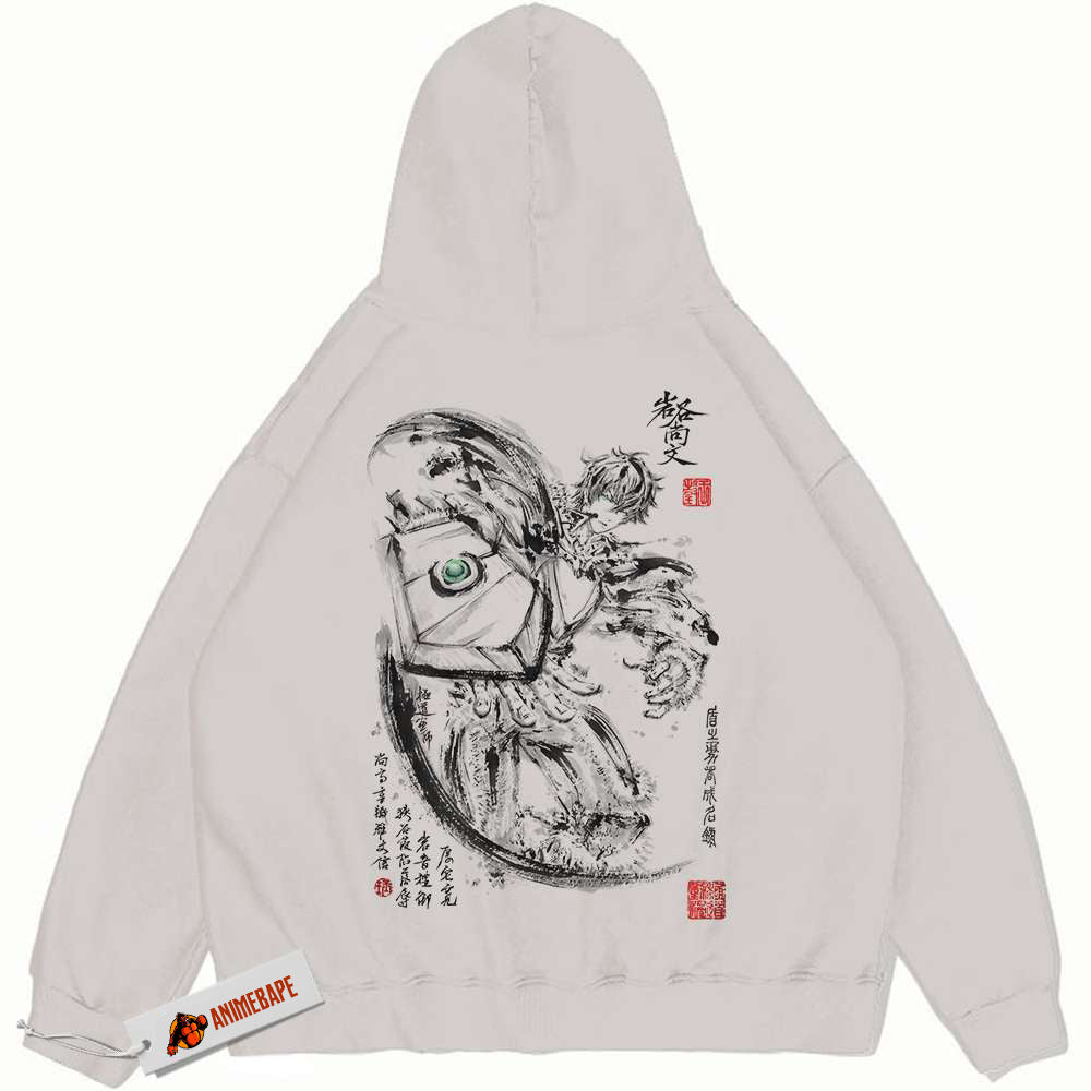Naofumi Iwatani Hoodie - The Rising of The Shield Hero Vintage Hoodie