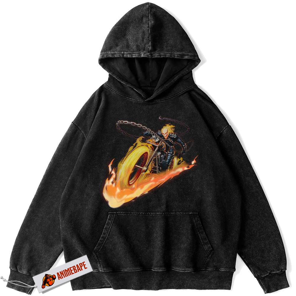 Marvel Comics Ghost Rider Vintage Hoodie for Fans
