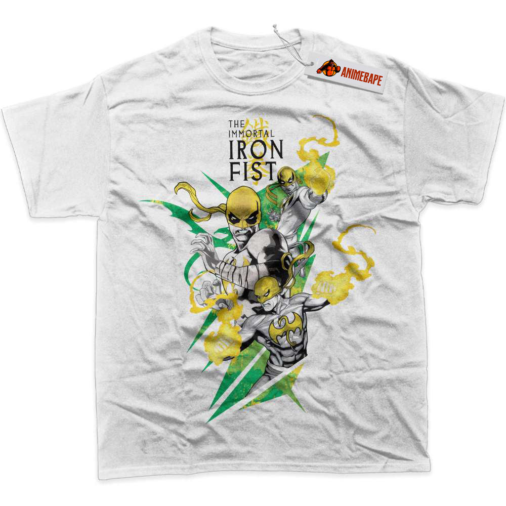 Marvel Comics Iron Fist Graphic T-Shirt for Superhero Fans