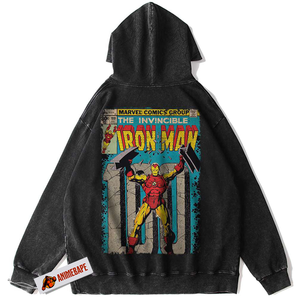 Marvel Iron Man Vintage Hoodie for Fans and Collectors