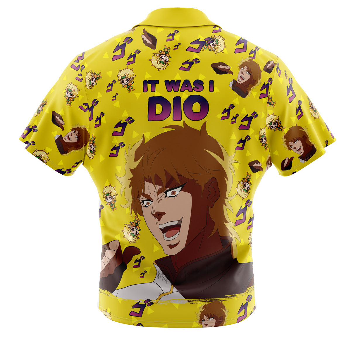 It Was I Dio Jojo's Bizarre Adventure Button Up Hawaiian Shirt