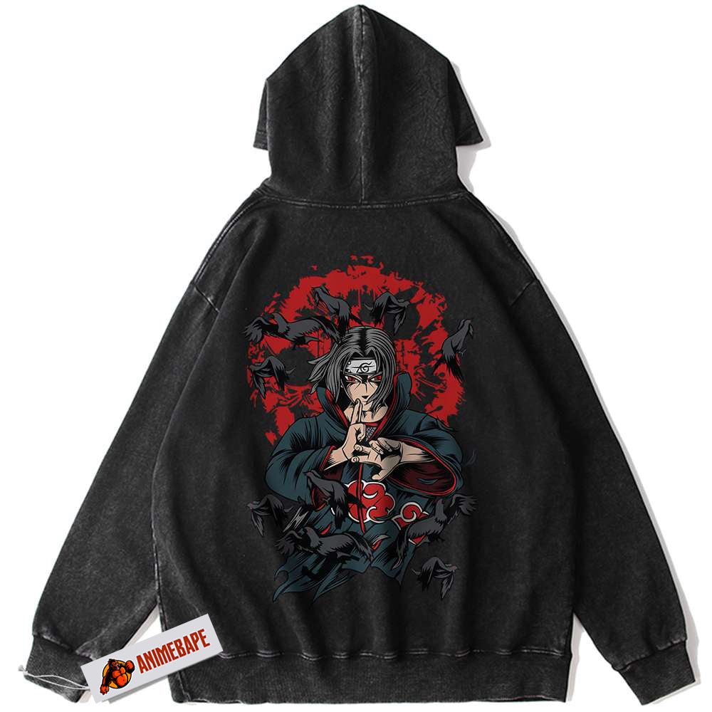 Itachi Uchiha Vintage Naruto Anime Hoodie for Fans and Collectors