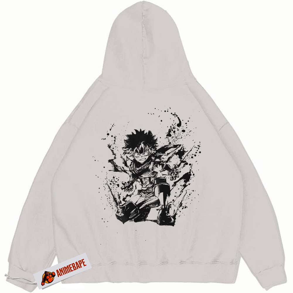 My Hero Academia Izuku Midoriya Vintage Hoodie, Anime Apparel