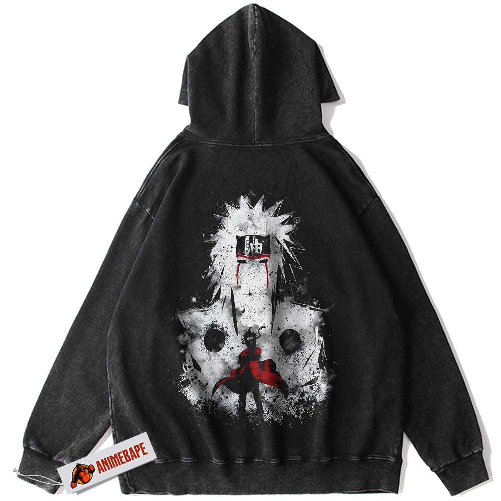 Jiraiya Naruto Vintage Anime Hoodie for Men and Women