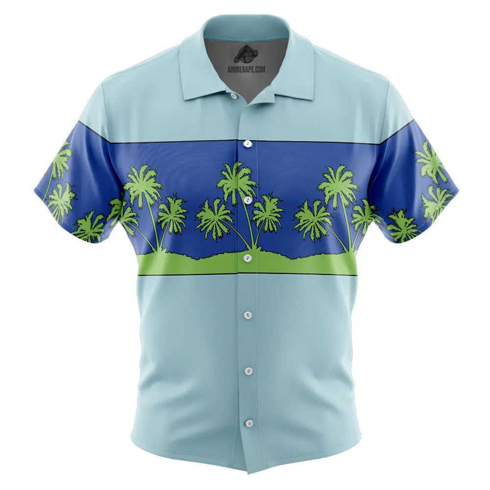 Joker The Killing Joke Animated DC Comics Button Up Hawaiian Shirt