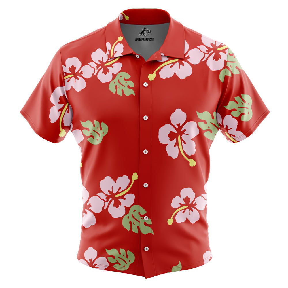 Kaiki Deishuu Bakemonogatari Cosplay Button Up Hawaiian Shirt