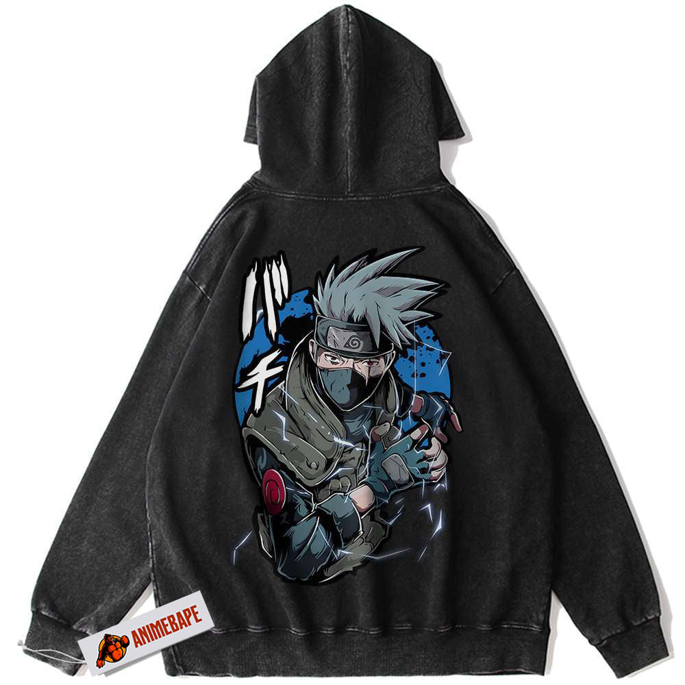 Kakashi Hatake Vintage Anime Hoodie, Naruto Hoodie for Fans
