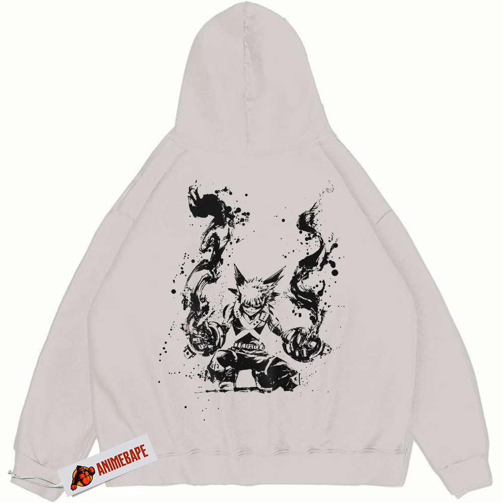 Katsuki Bakugo My Hero Academia Hoodie Vintage Anime Hoodie