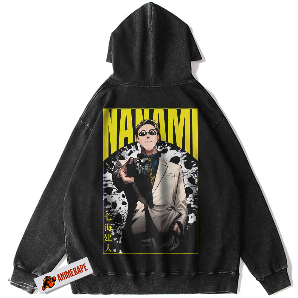 Kento Nanami Jujutsu Kaisen Anime Vintage Hoodie for Fans