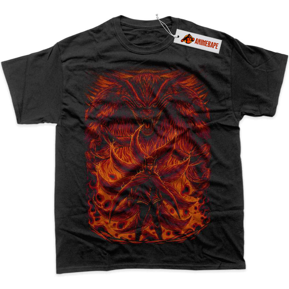 Naruto Kurama Shirt, Graphic Anime T-Shirt for Fans