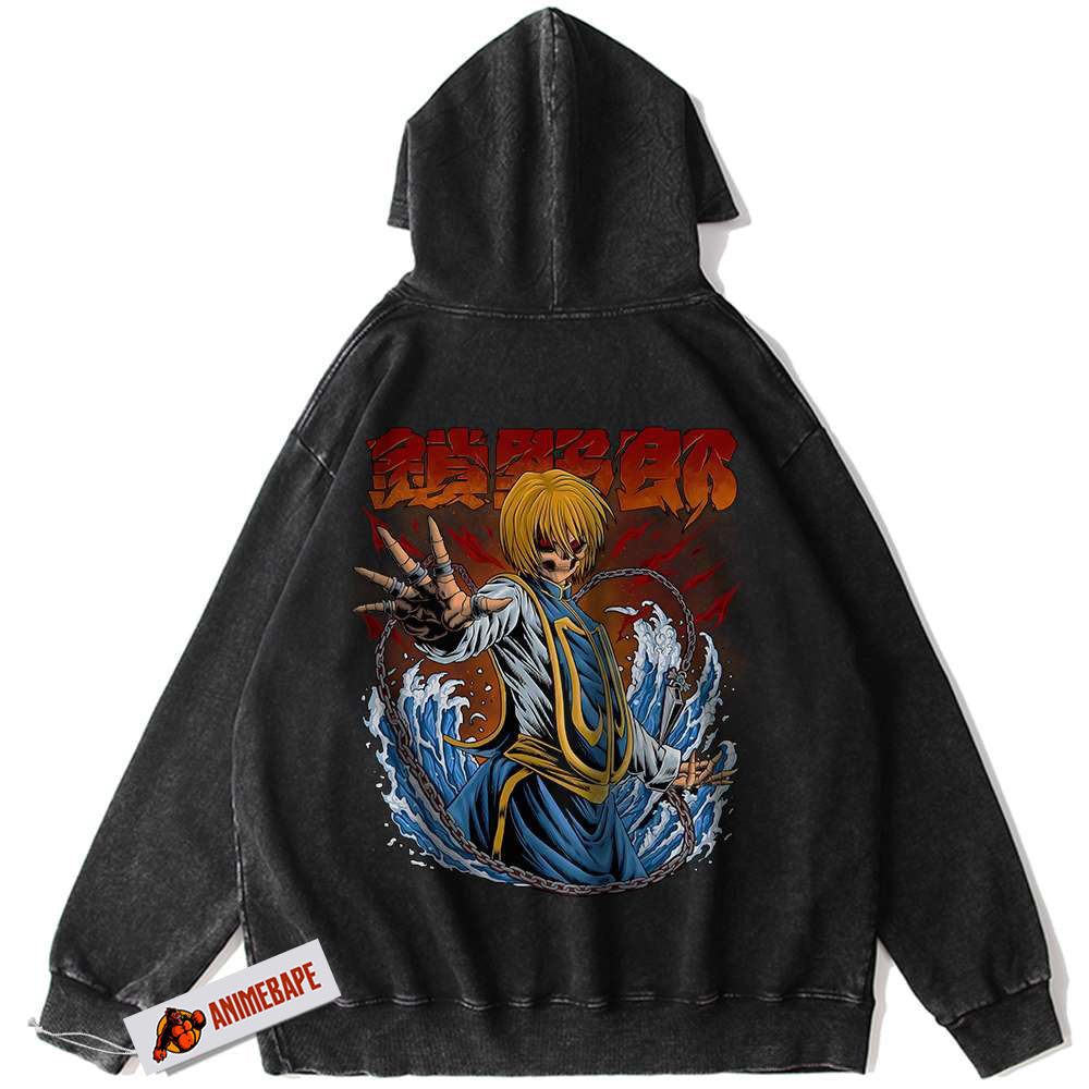 Kurapika Vintage Hoodie, Hunter x Hunter HxH Anime Apparel
