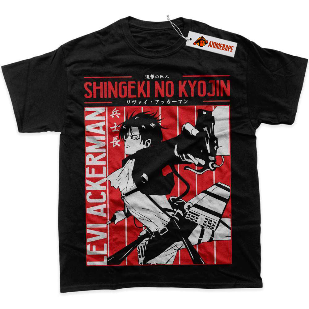 Levi Ackerman Attack on Titan Graphic T-Shirt, AOT Anime Shirt