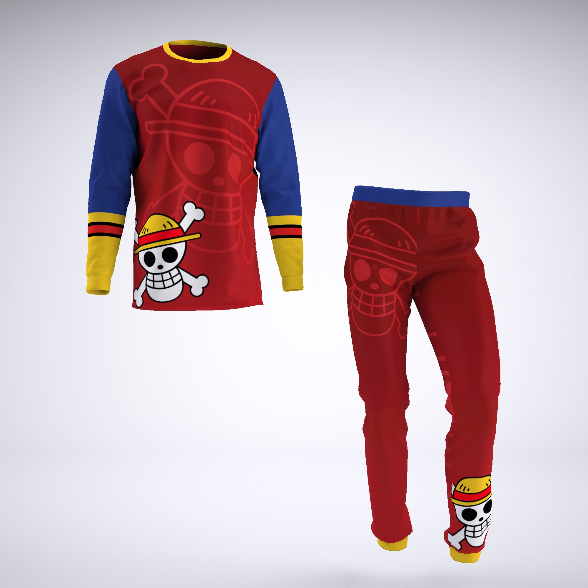Luffy Straw Hats One Piece Pirates Pajamas