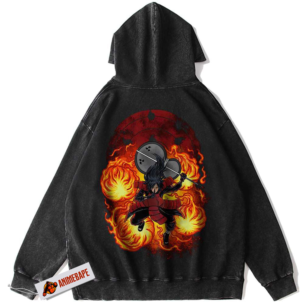 Madara Uchiha Naruto Anime Vintage Hoodie for Fans and Collectors