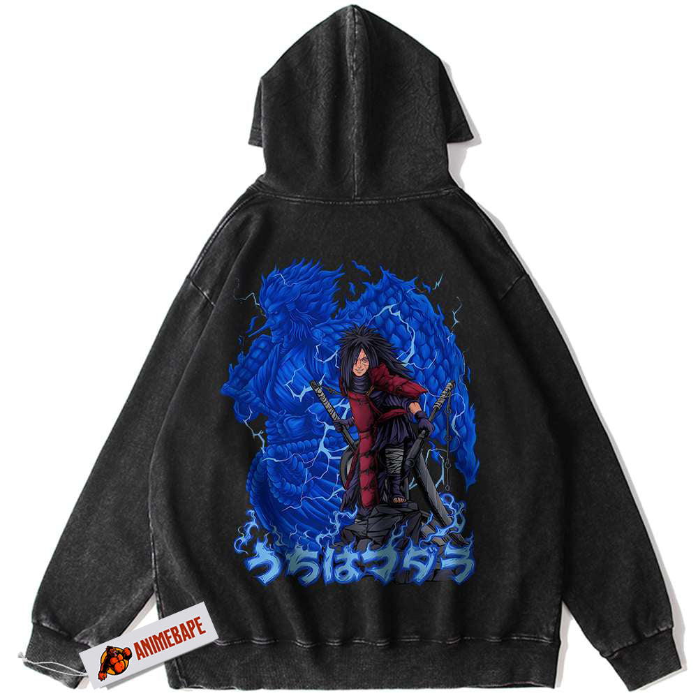 Madara Uchiha Anime Hoodie, Vintage Naruto Hoodie for Fans