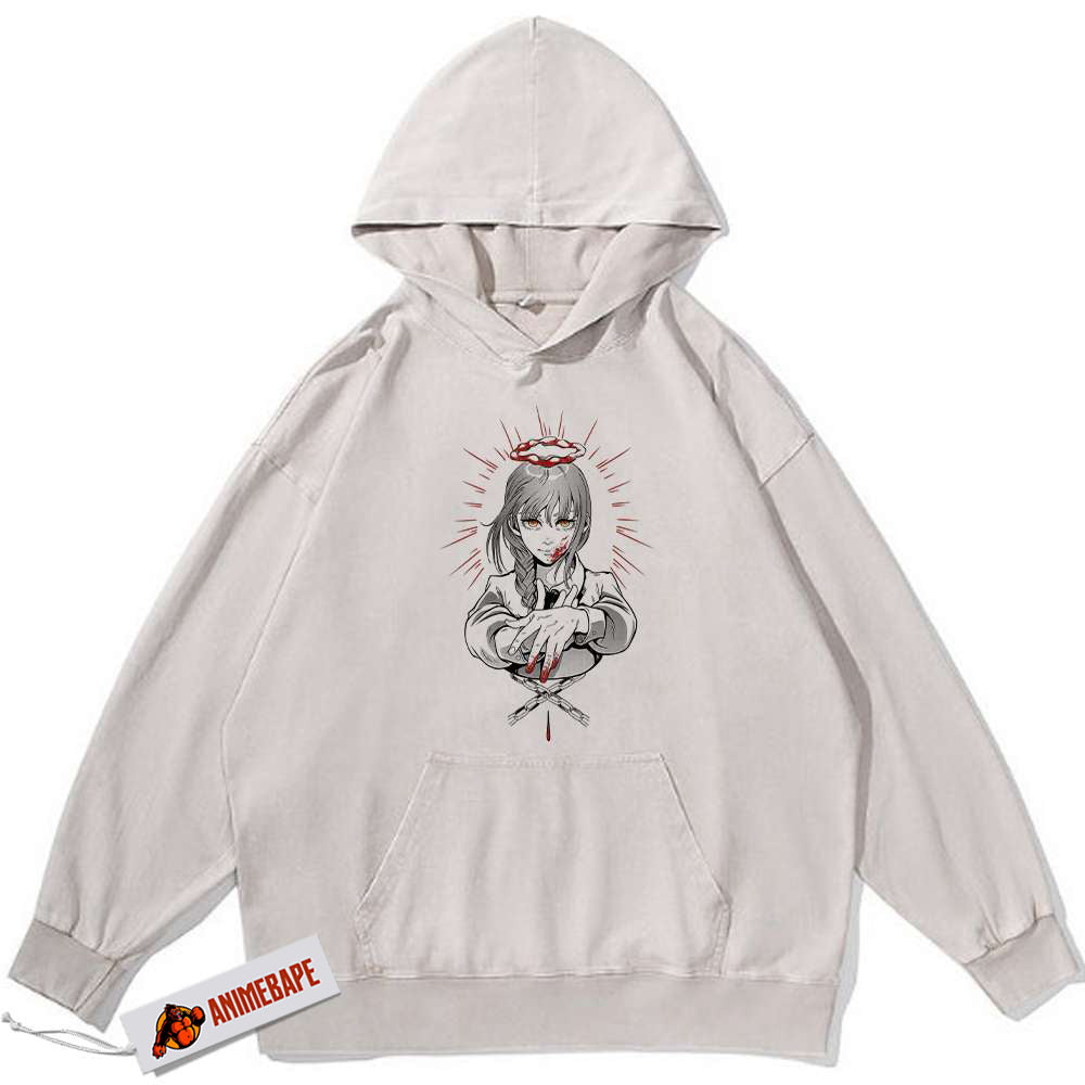 Makima Chainsaw Man Anime Vintage Hoodie for Fans and Collectors