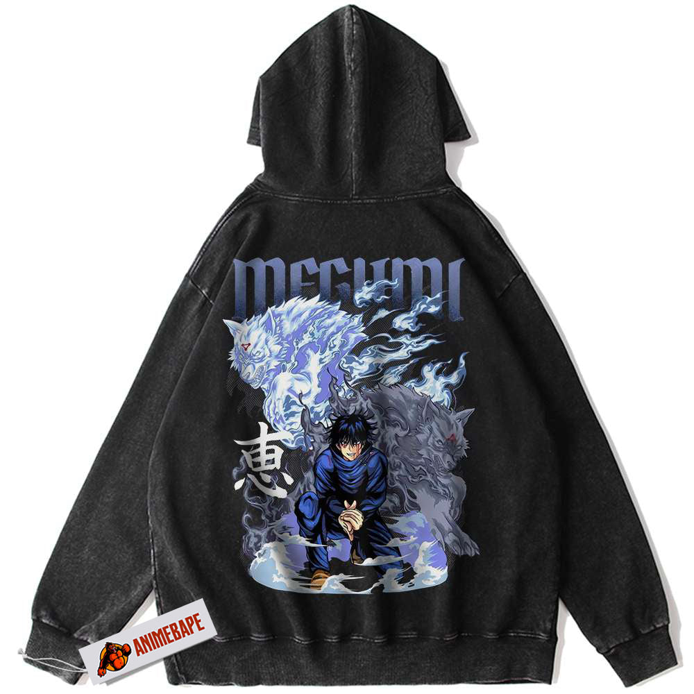 Jujutsu Kaisen Megumi Fushiguro Vintage Hoodie, Anime Hoodie