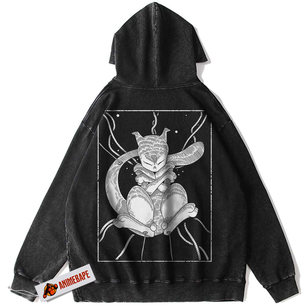 Mewtwo Vintage Pokemon Anime Hoodie for Men and Women