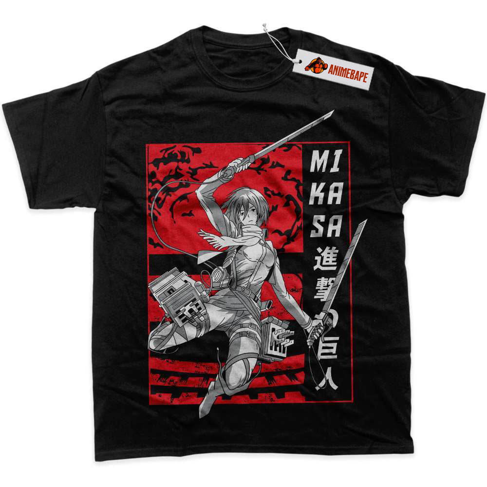 Mikasa Ackerman Attack On Titan Graphic T-Shirt, Anime Shirt