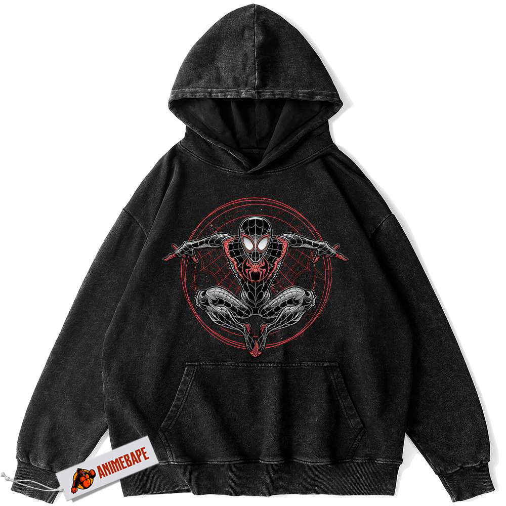 Miles Morales Spider-Man Hoodie, Marvel Vintage Hoodie for Men