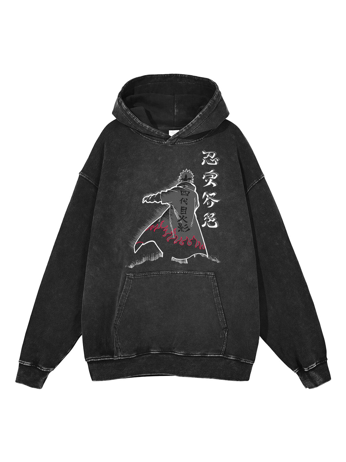 Naruto Anime Minato Vintage Graphic Hoodie Sweatshirt