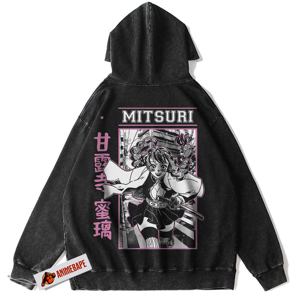 Mitsuri Kanroji Demon Slayer Hoodie, Vintage Anime Hoodie