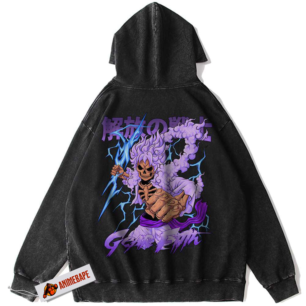 One Piece Vintage Monkey D Luffy Hoodie, Anime Hoodie for Fans