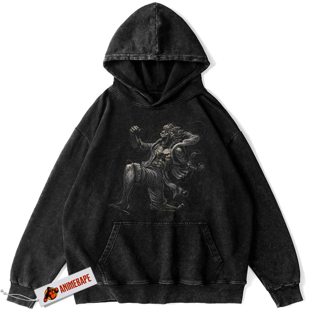 One Piece Anime Hoodie for Men, Vintage Monkey D Luffy Hoodie