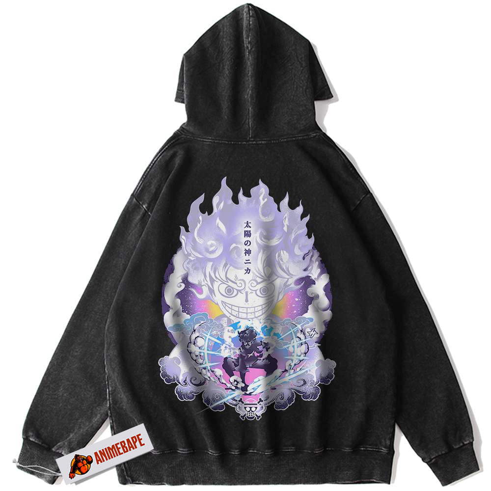 One Piece Anime Hoodie for Fans, Monkey D Luffy Vintage Hoodie