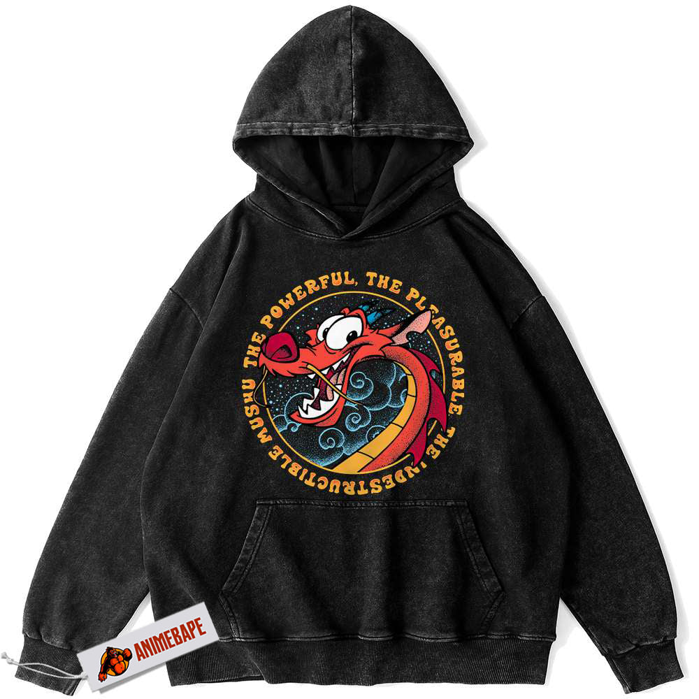 Mulan Mushu Vintage Disney Hoodie, Animated Graphic Hoodie