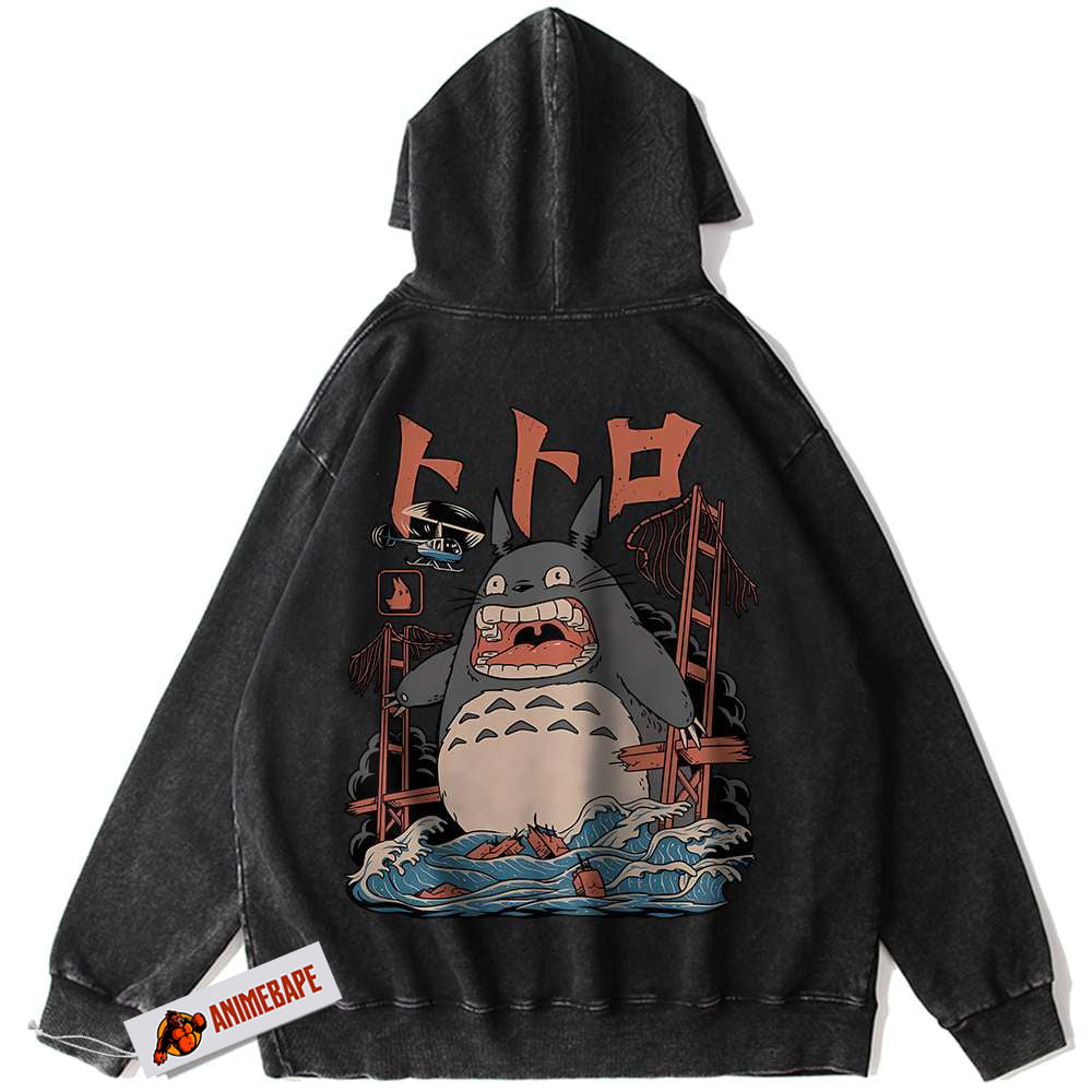 My Neighbor Totoro Anime Vintage Hoodie, Studio Ghibli Apparel