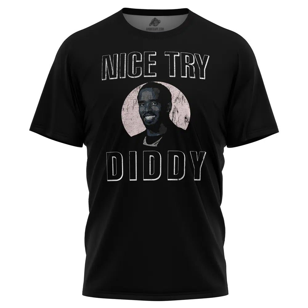 Nice Try Diddy Meme Donkey Kong  Super Smash Bros T-Shirt
