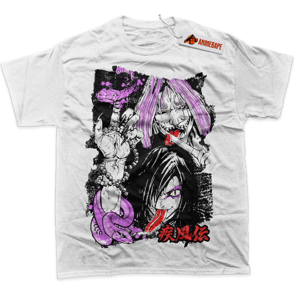 Orochimaru Naruto Anime Graphic T-Shirt for Fans and Collectors