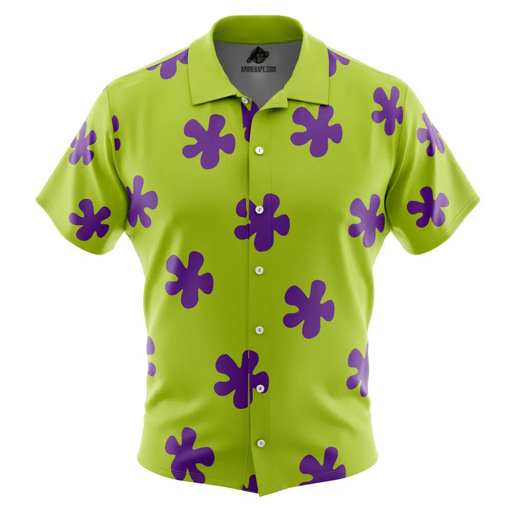 Patrick Star Pattern SpongeBob SquarePants Button Up Hawaiian Shirt