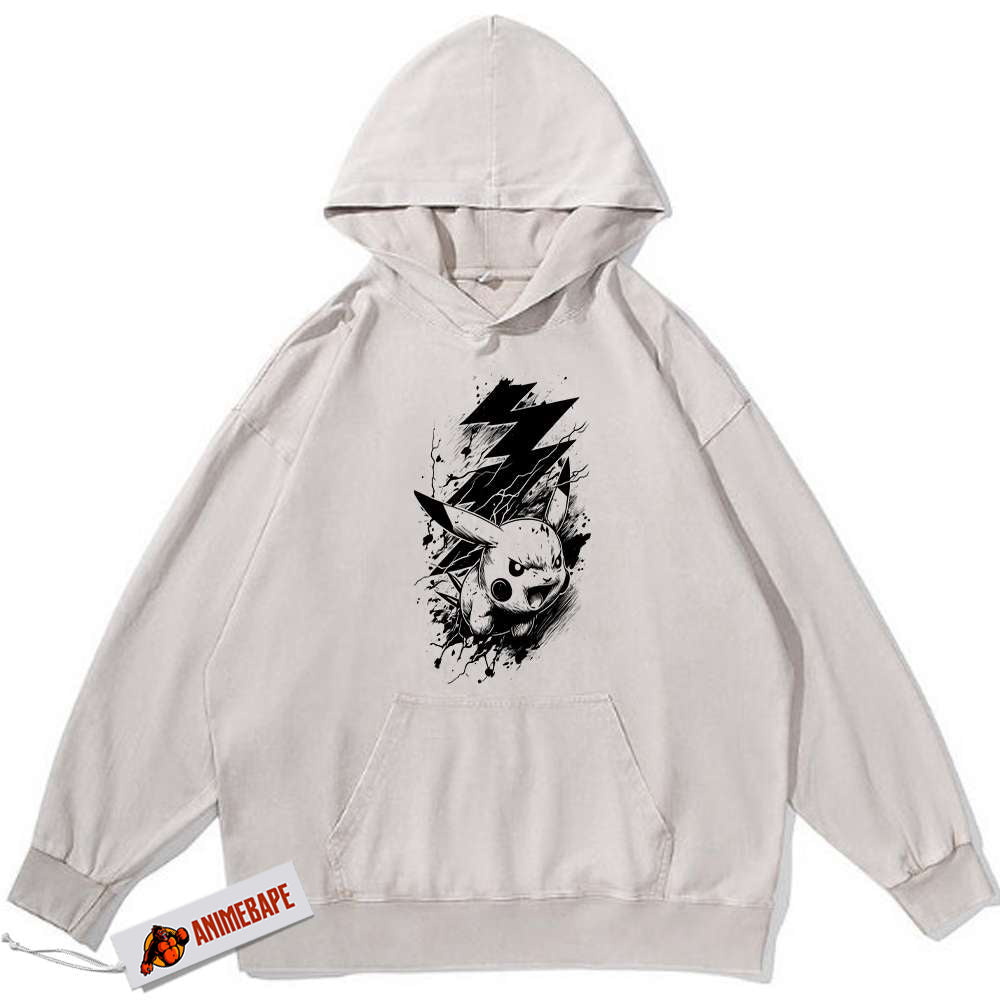 Pikachu Pokemon Vintage Anime Hoodie for Men and Women