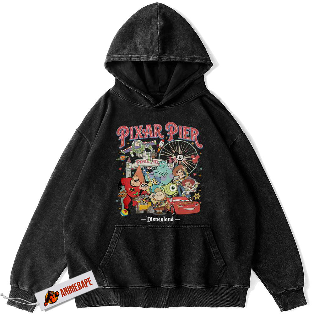 Pixar Disney Cartoon Vintage Hoodie for Men and Women