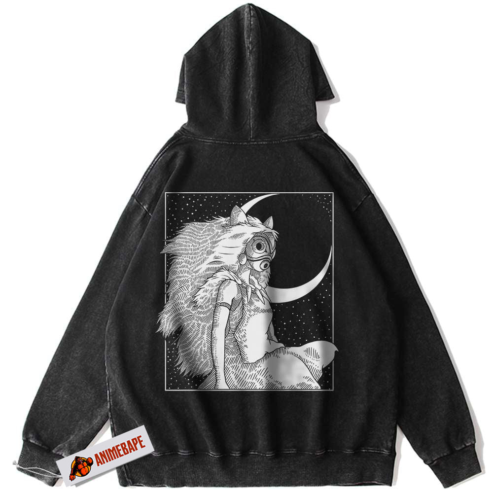 Princess Mononoke Anime Hoodie, Studio Ghibli Vintage Hoodie
