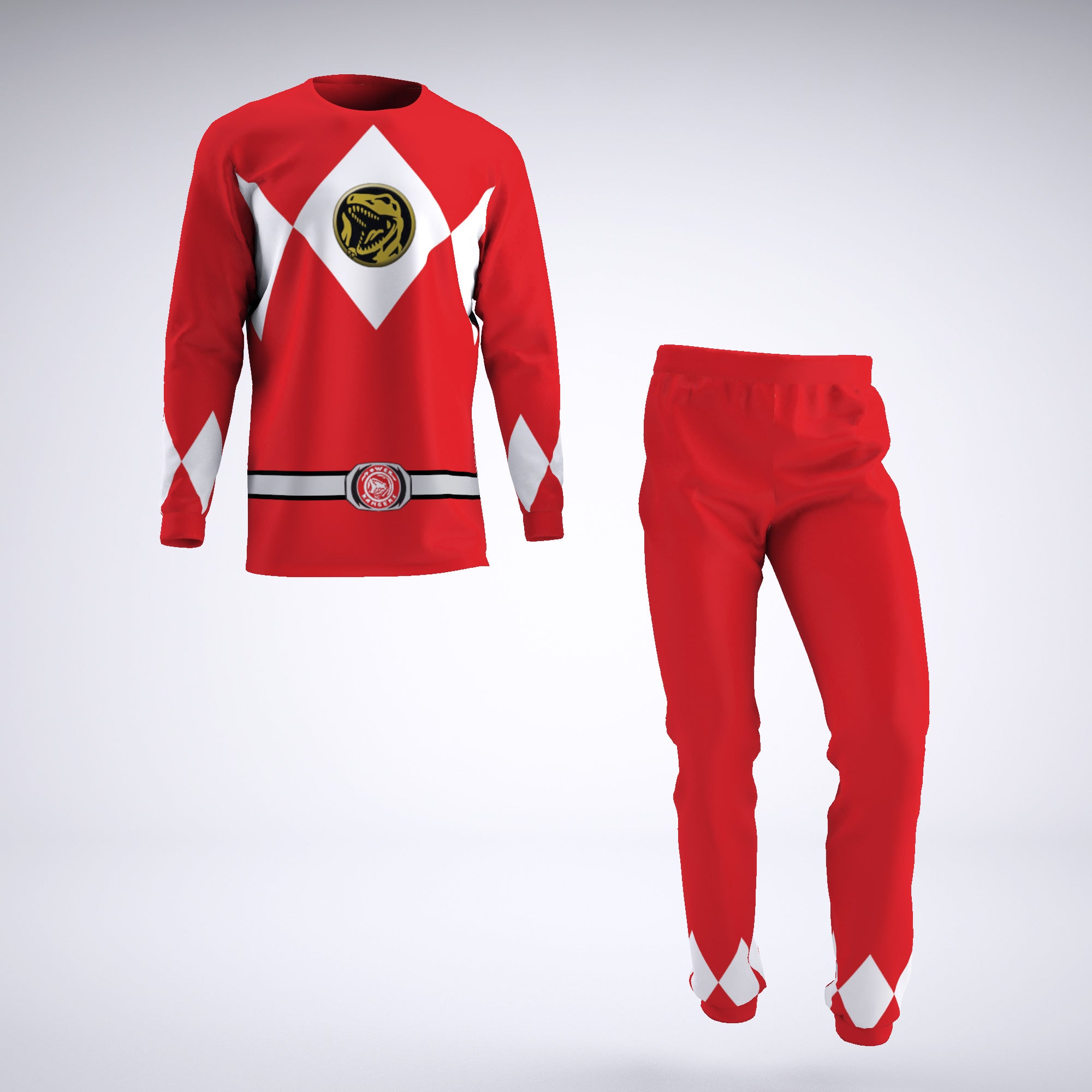 Red Ranger Mighty Morphin Power Rangers Pajamas
