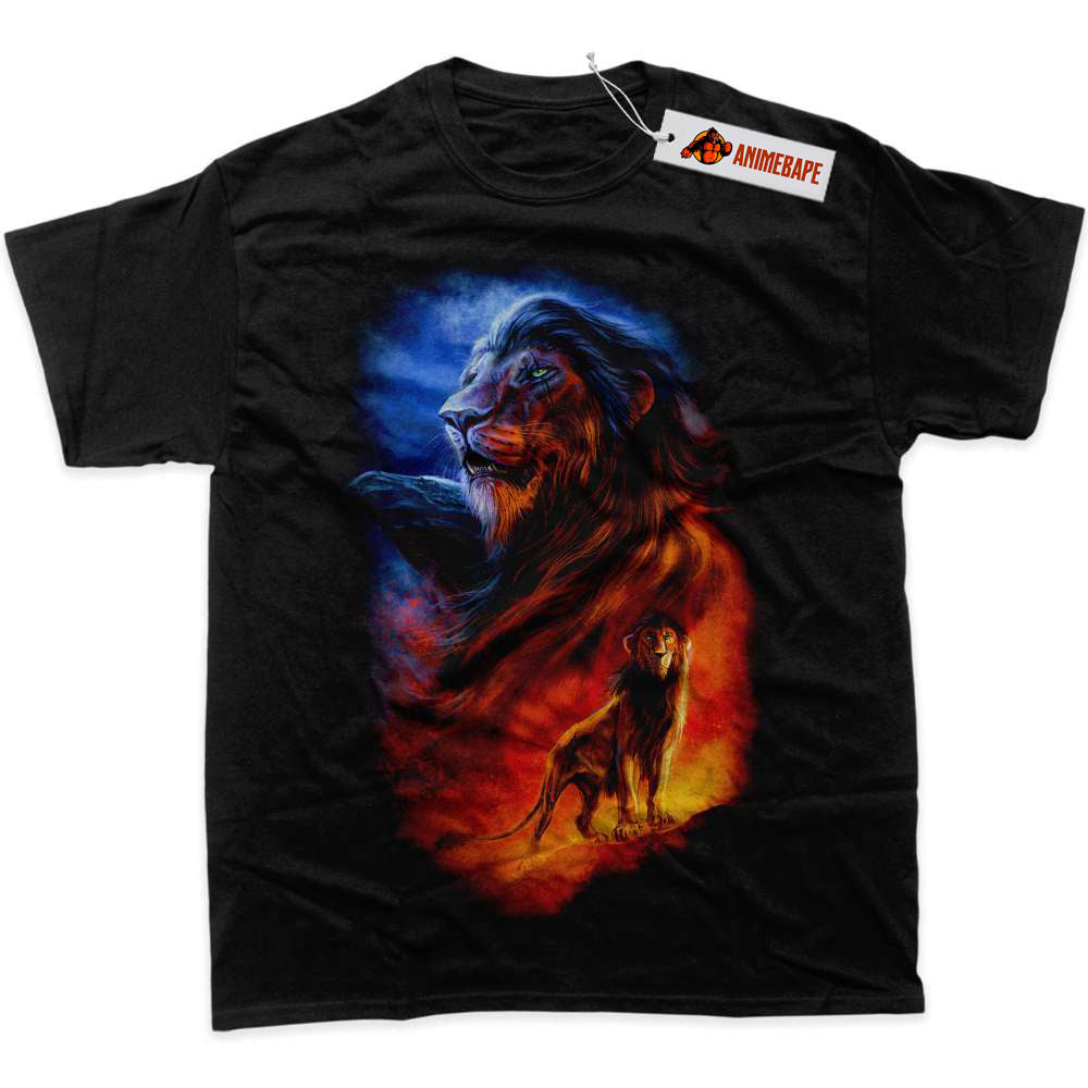 Lion King Graphic T-Shirt, Disney Animated Shirt, Scar Shirt