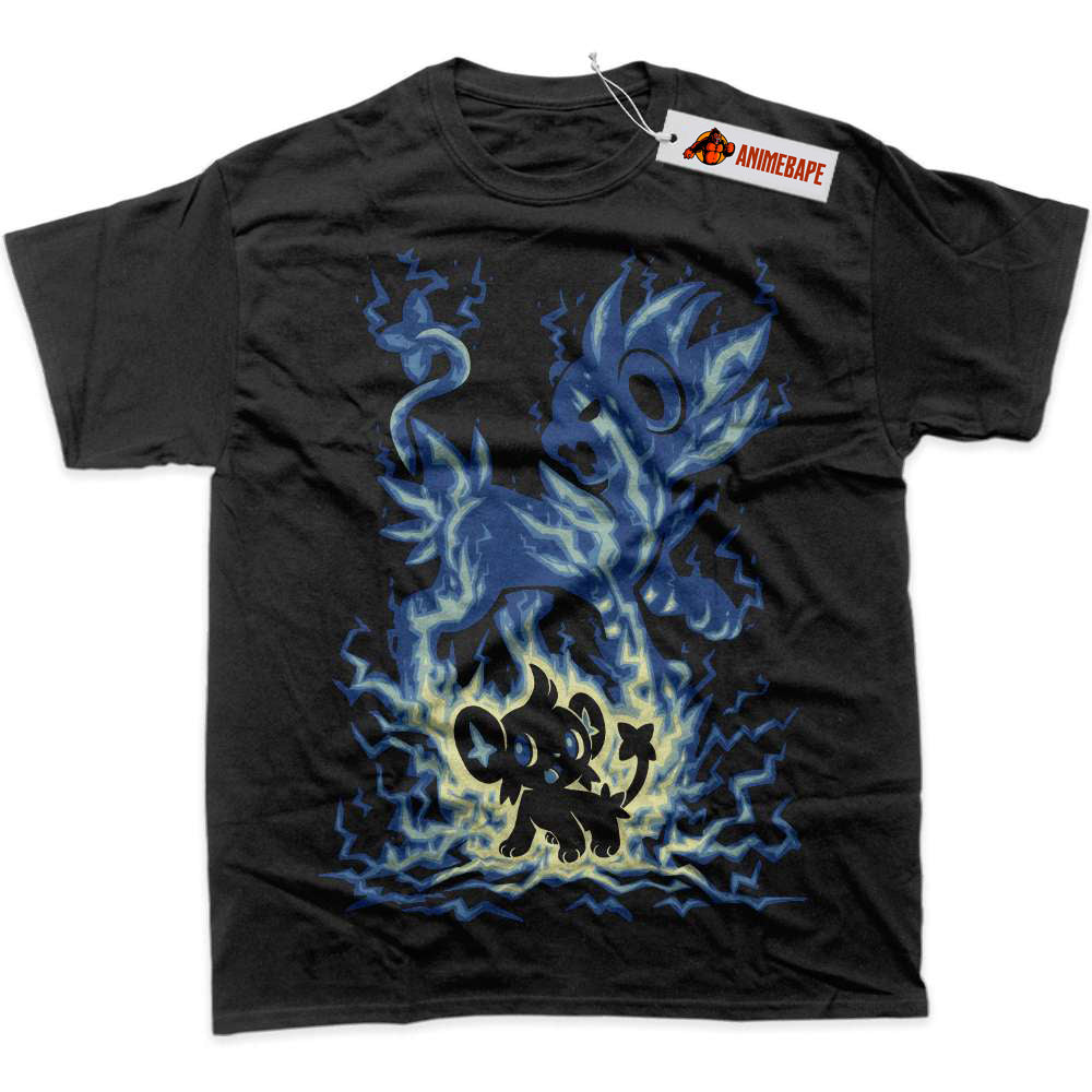Pokemon Shinx Luxray Graphic T-Shirt, Anime PKM Shirt