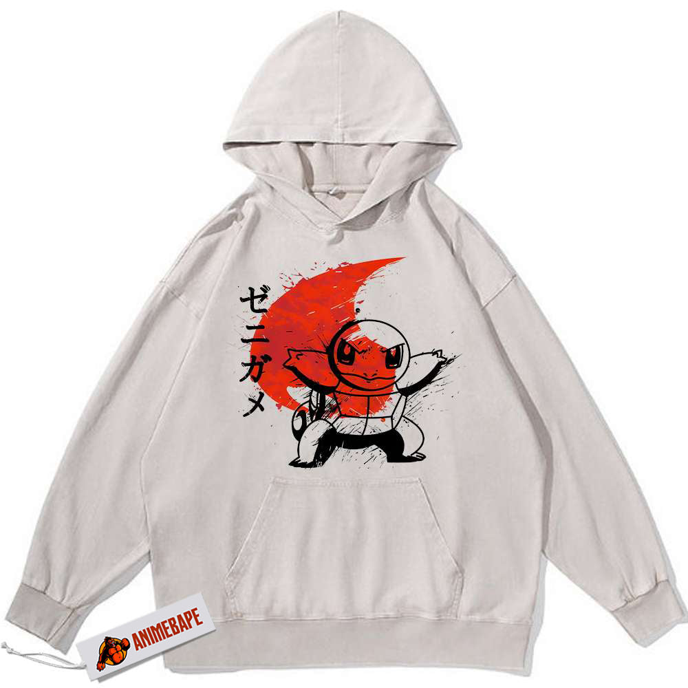Pokemon Squirtle Vintage Hoodie for Anime Fans - PKM Hoodie