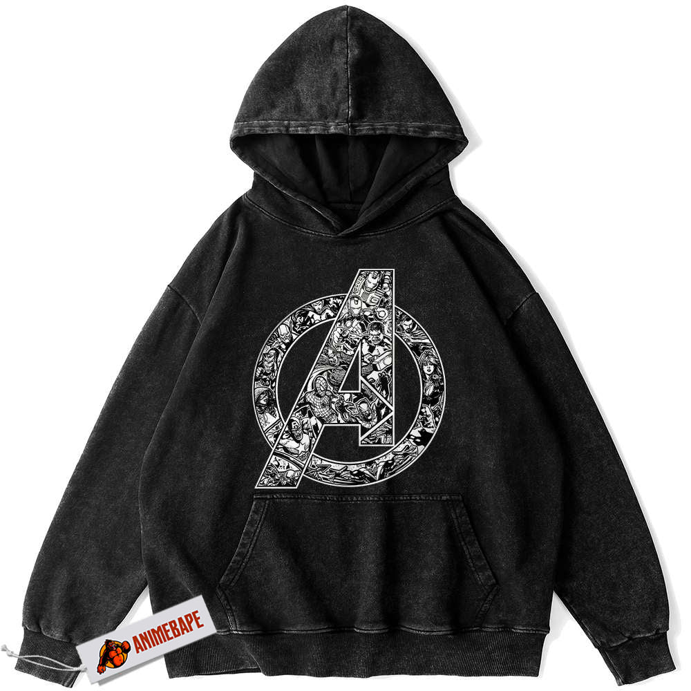 Marvel Avengers Vintage Hoodie for Men and Women The