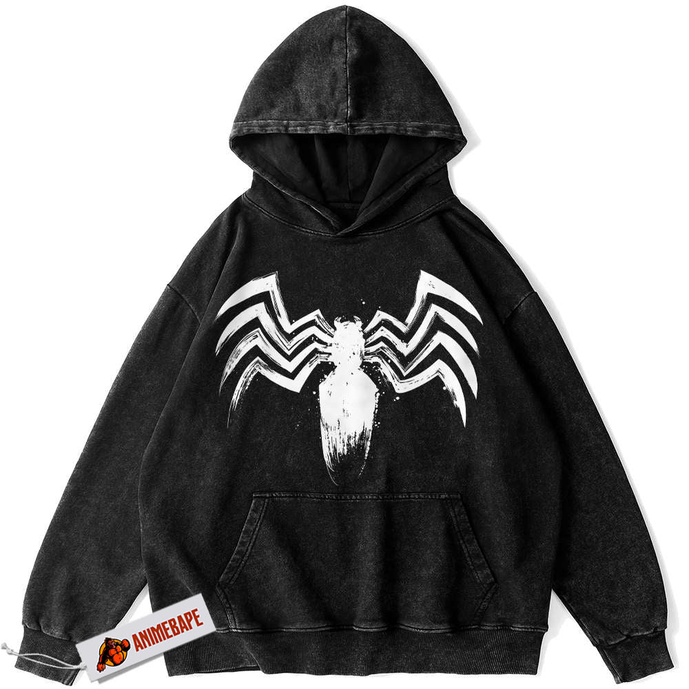 Marvel Venom Vintage Hoodie for Men - Comic Inspired Apparel