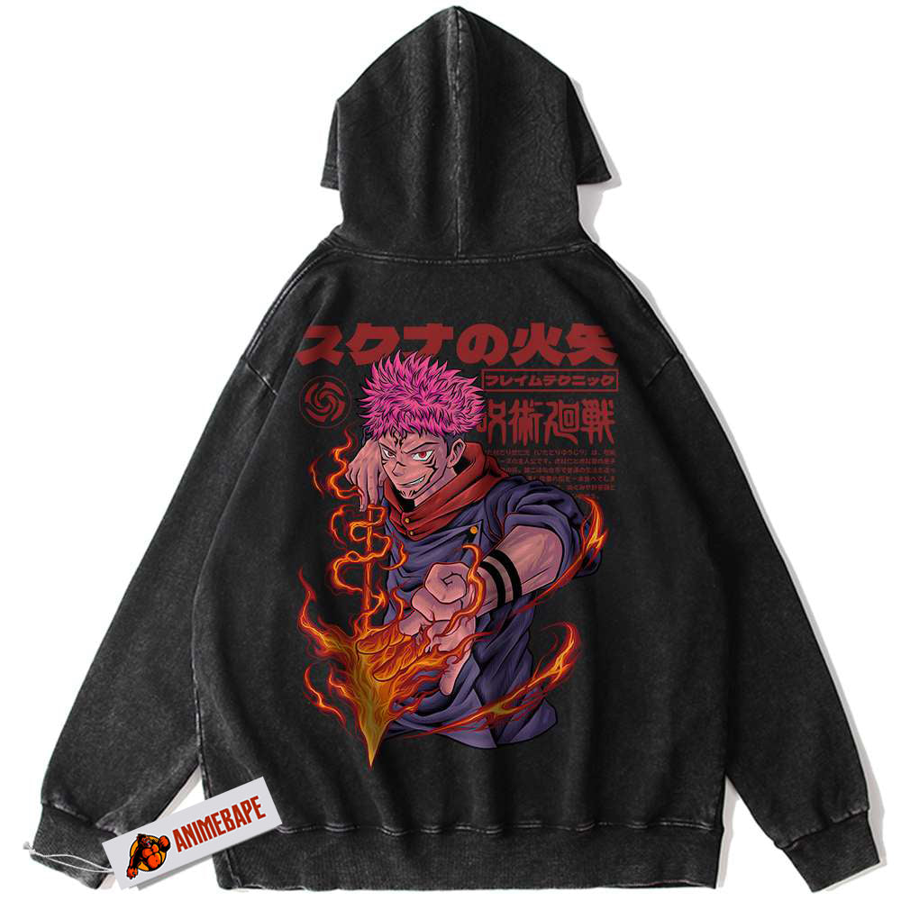 Jujutsu Kaisen Yuji Itadori Vintage Hoodie for Anime Fans